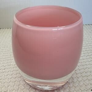 Glassybaby Little Girl Pink Hand-Blown Glass Candle Holder